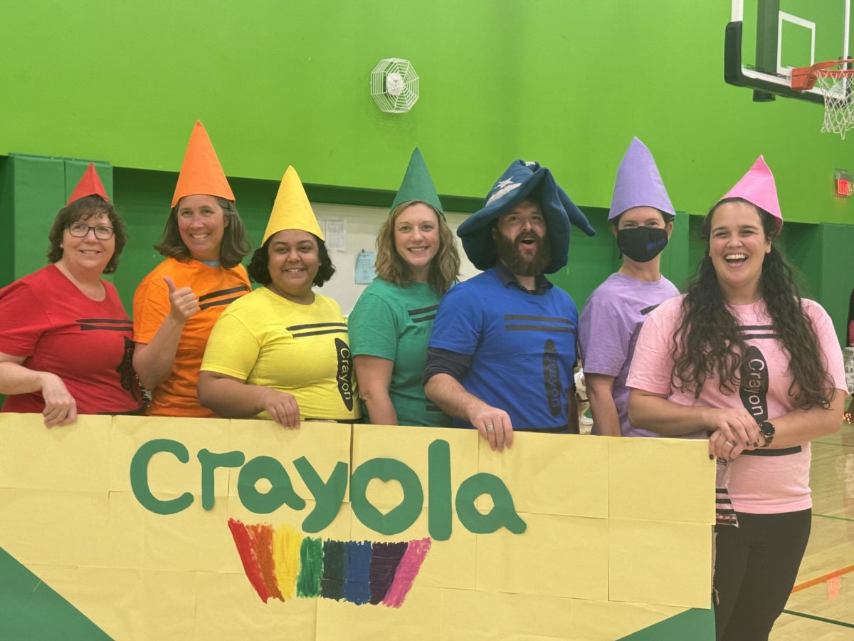 Faculty dressed up for Halloween