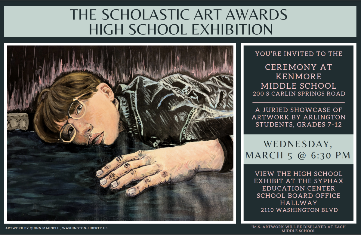 2025 Scholastic Art Exhibition flyer