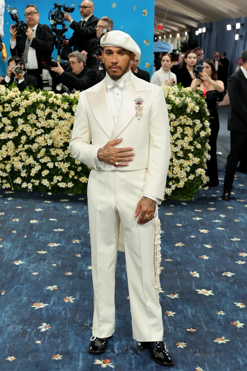 Met Gala co-chair Lewis Hamilton in Wales Bonner