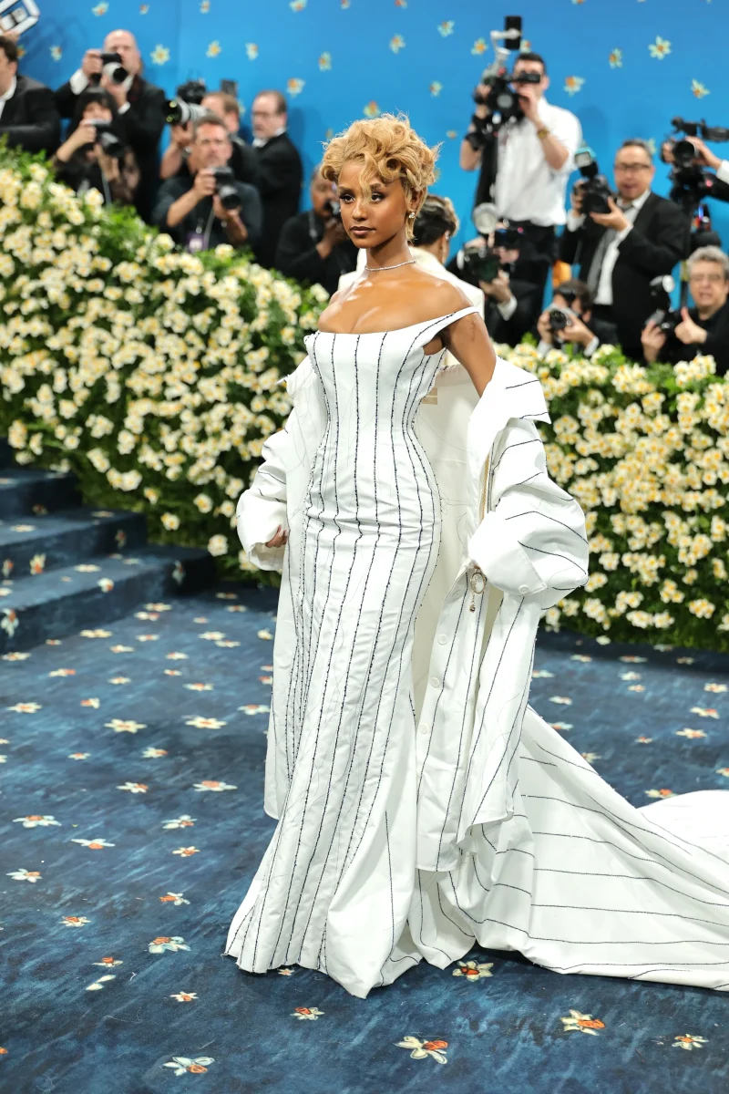 Tyla in Jacquemus and Pandora Jewelry