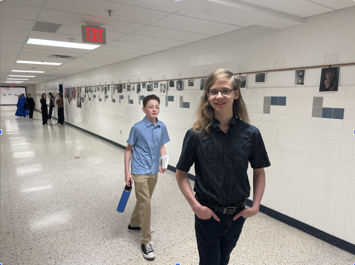 (From L-R), Jonah K and Ben G attend districts for NHD. 