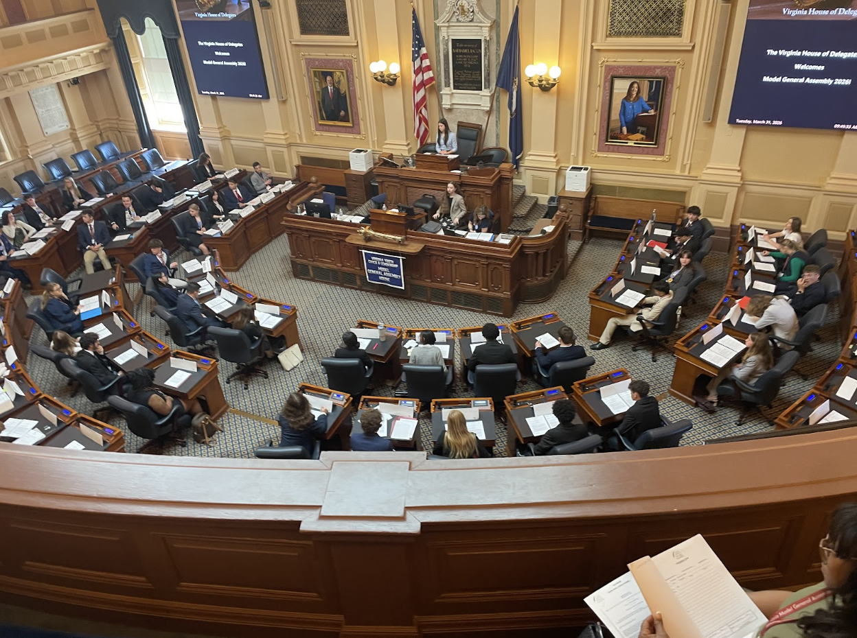 Students from all over Virginia participate in Model General Assembly